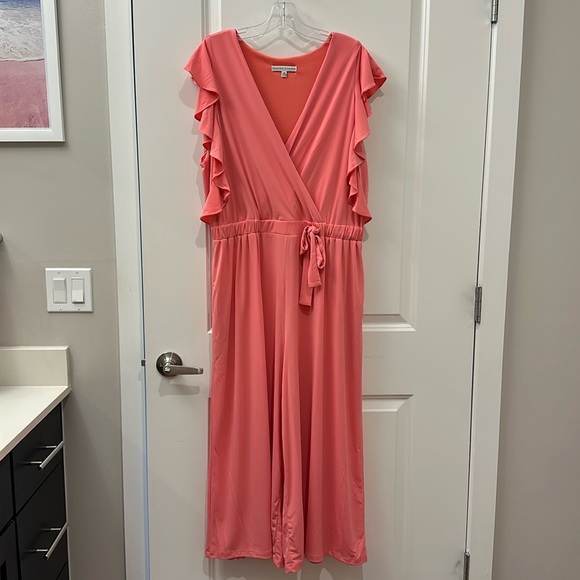 Sandra Darren Pants - Sandra Darren Coral Jumpsuit